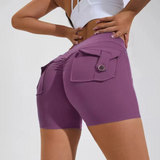 Purple Butterfly Shorts