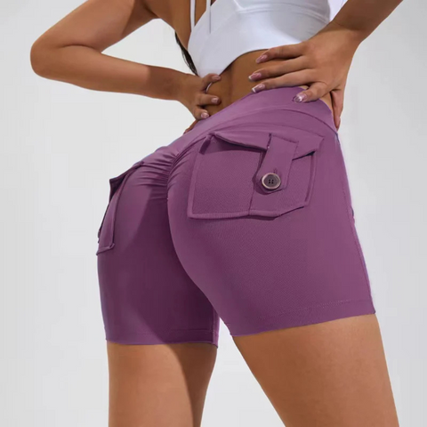 Purple Butterfly Shorts
