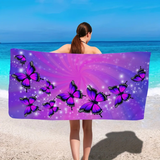 Purple Swallowtail Butterfly Towel