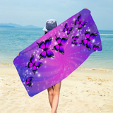 Purple Swallowtail Butterfly Towel for women