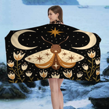 Red Rim Cartoon Butterfly Towel