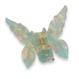 GREEN Retro Butterfly Acetate Hair Claw Clip