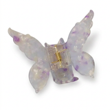 PURPLE Retro Butterfly Acetate Hair Claw Clip