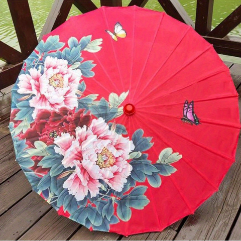 butterfly patio umbrella Rose Butterfly Umbrella