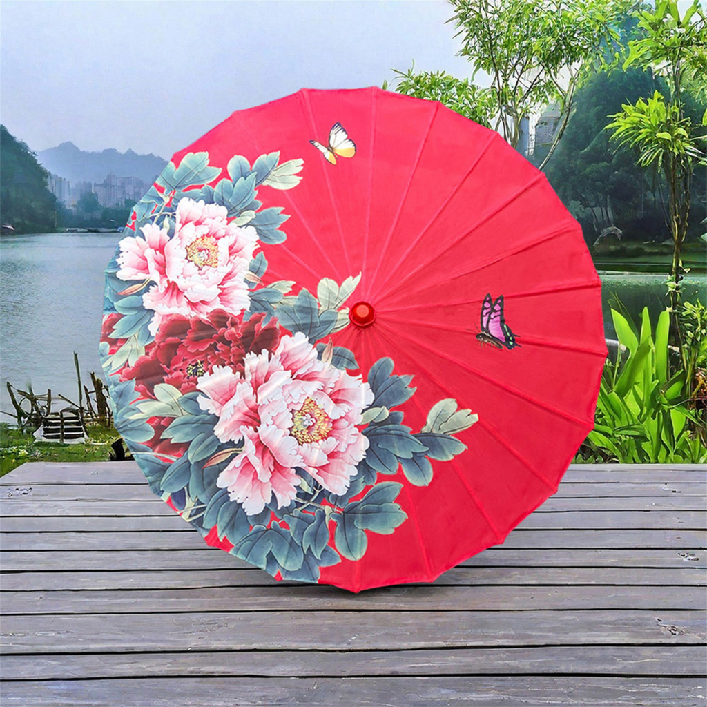 Rose Butterfly Umbrella