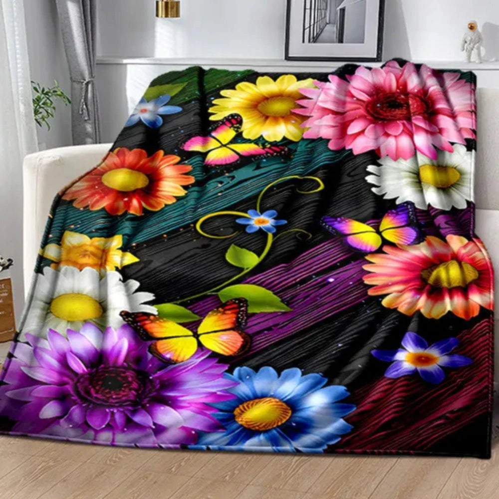 Purple butterfly blanket hotsell