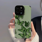 green butterfly phone case design