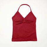 RED Women’s Strappy Sports Tank Top by Butterfly Kingdom