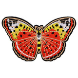 ORANGE Butterfly Embroidery Iron-On Patches