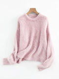 PINK Loose Fit Sweater for Women by Butterfly Kingdom