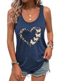 Women’s Leopard Butterfly Print Tank Top