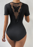 Women's Sexy V-Neck Butterfly Bodysuit