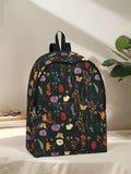 boho Black Monarch Butterfly Floral Backpack