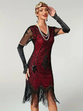 CUTE RED 1920s butterfly dress