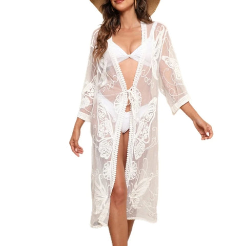 butterfly lace kimono