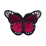 red Butterfly Embroidered Patch