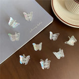 colorful Transparent Butterfly Hair Clips