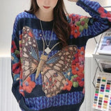 LONG SLEEVE Diamond Butterfly Sweater