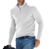 WHITE Men's Long Sleeve Pullover