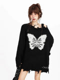 OFF SHOULDER Gothic Butterfly Sweater
