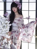 Women’s Cute Butterfly Print Kimono