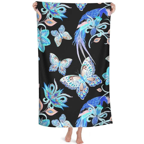 Black Butterfly Towel