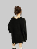 BLACK Gothic Butterfly Sweater