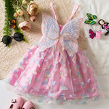 FANTASY PINK butterfly wings dress for girls