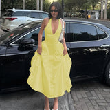  butterfly yellow party dress