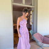 cute Summer Butterfly Ruffle Dress