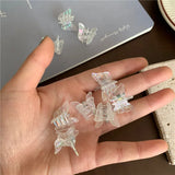 whimsical Transparent Butterfly Hair Clips