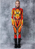 Women's Monarch Butterfly Cyber Zentai Jumpsuit