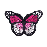 pink Butterfly Embroidered Patch