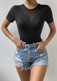 fashion Women's Sexy V-Neck Butterfly Bodysuit