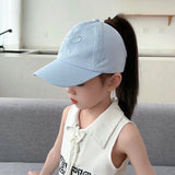 cute blue Kids Baseball Cap with Bow by Butterfly Kingdom