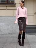 PINK Wool Sweater for Women by Butterfly Kingdom