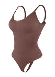 BROWN Full Body Smoothing Shapewear Bodysuit by Butterfly Kingdom