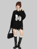 LONG SLEEVE OFF SHOULDER Gothic Butterfly Sweater