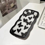 black and white butterfly phone case for iphone