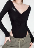 BLACK GOTHIC Women's See Through Mesh Butterfly Bodysuit