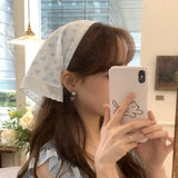 cute Kawaii Sweet Style Lace Butterfly Bandana