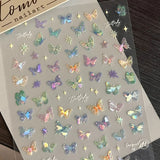 cute Colorful Butterfly Wing Nail Art Stickers