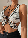 Crochet Butterfly Tank Top Pattern halter neck