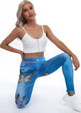CUTE Women's Red Butterfly Yoga Leggings