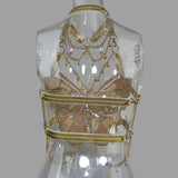 Butterfly Embroidered backless Crop Top