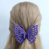 PURPLE Butterfly Wing Hair Claw Clip for Women