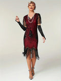 SEXY RED 1920s butterfly dress