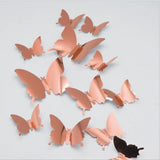 pink Butterfly Mirror Stickers