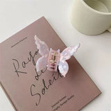 PINK Butterfly Acetate Hair Clip