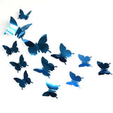 blue Butterfly Mirror Stickers